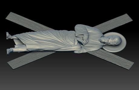 Saint Andrew Bas-Relief – STL Model
