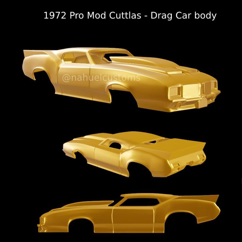 1972 Pro Mod Cuttlas - Drag Car body
