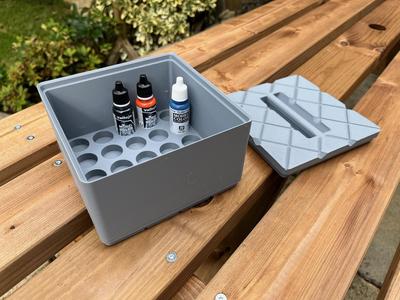 Stackable Vallejo Paint 17ml Dropper Bottle Storage Boxes