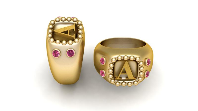 A DESIGN GOLD RING   3d printable model