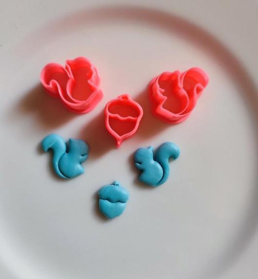 autumn clay cuttters earrings