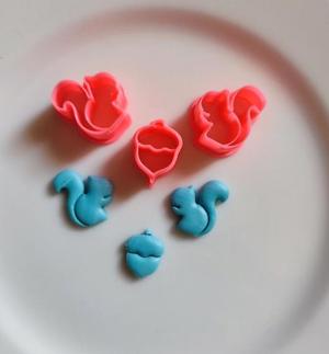 autumn clay cuttters earrings