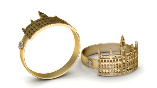 3D Printable Architectural Landmark Ring
