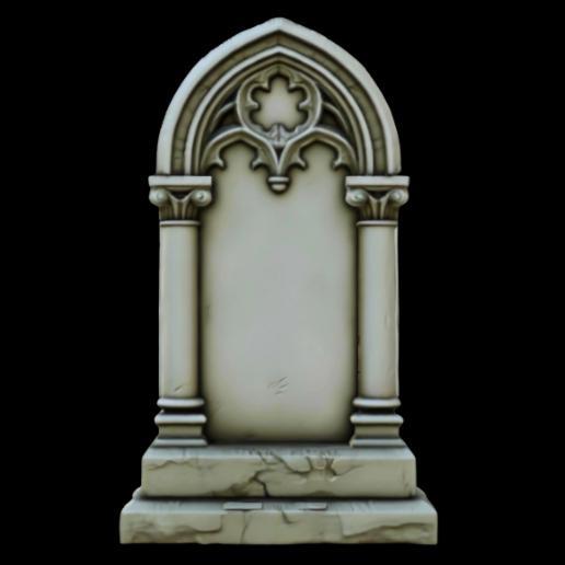 Ornate Gothic Tombstone