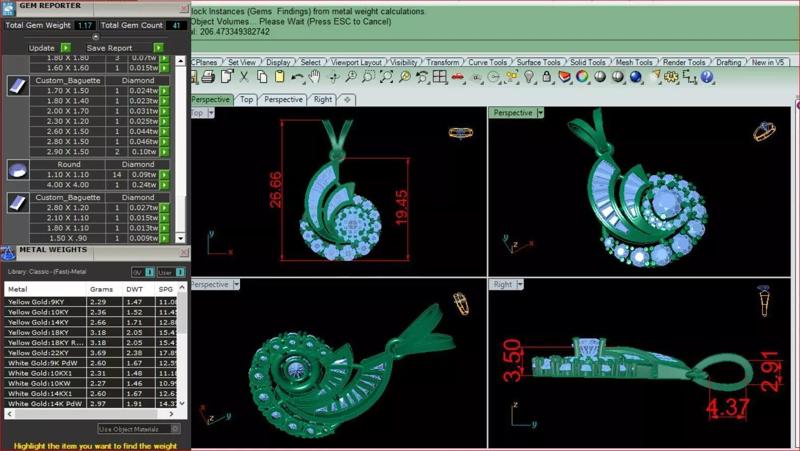 Pendant Gold Full Diamond