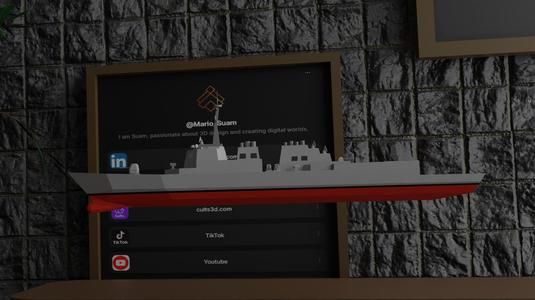 S2 Class Patrol Corvette – Compact & Tactical 3D Printable Ship