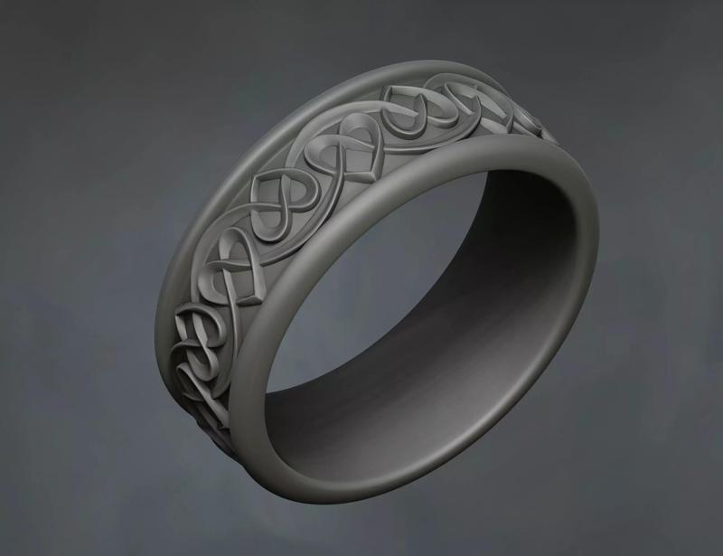 celtic knot wedding designer ring for engagement
