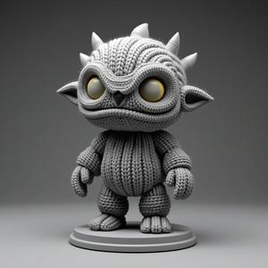 Halloween puppets 🎃 cosy knitted gremlin
