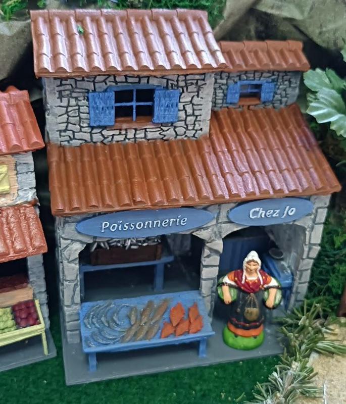 Fish for crib with santons