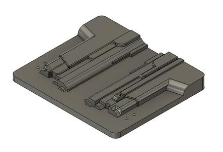 Beretta 80X Cheetah W/ Olight PL Mini 2 Holster Vac-Press Mold