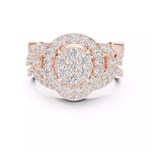 Split Shank Round Cut Diamond Bridal Wedding Ring 3DM STL Video