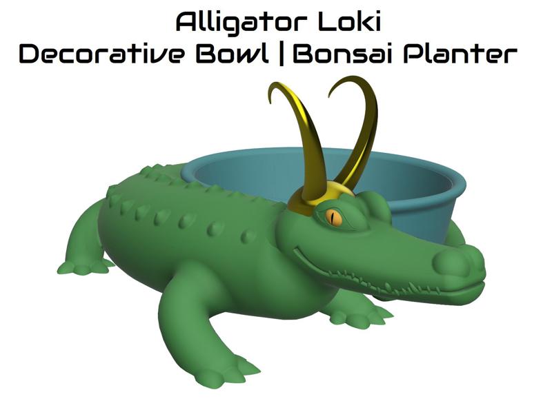 Alligator Loki Bonsai Planter (Multicolor Assembly)