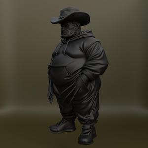 🤠🐺 Wolverine Fat with Hat