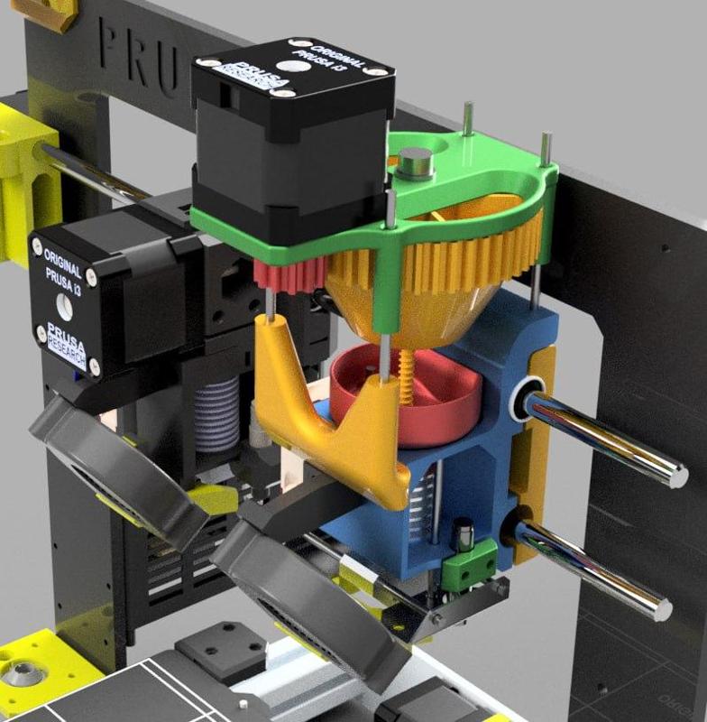 granules extruder for prusa i3 mk3/3s/3s+ granulate extruder direct pellet extruder