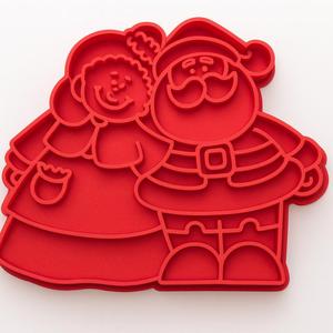 SANTA CLAUS AND HIS WIFE COOKIE CUTTER