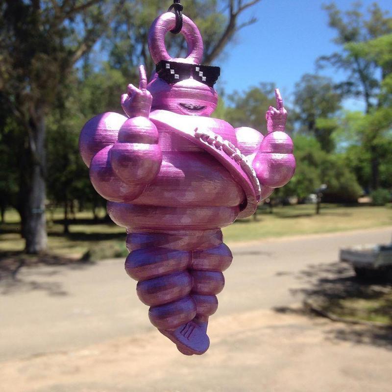 michelin bibendum Fuck You key chain cars keychain car