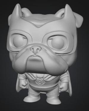 Funko Pop Bulldog Super Hero