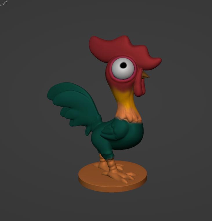 Hei hei, Moana, Vaiana, hey hey, rooster, one piece, kawaii cartoon, disney, moana 2