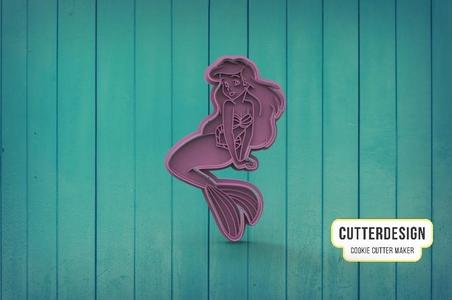 Little Mermaid Ariel Little Mermaid Ariel Cookie cutter M3