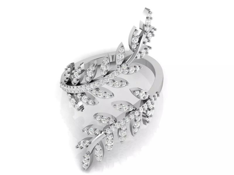 Women Ring 3dm STL OBJ FBX Render Details