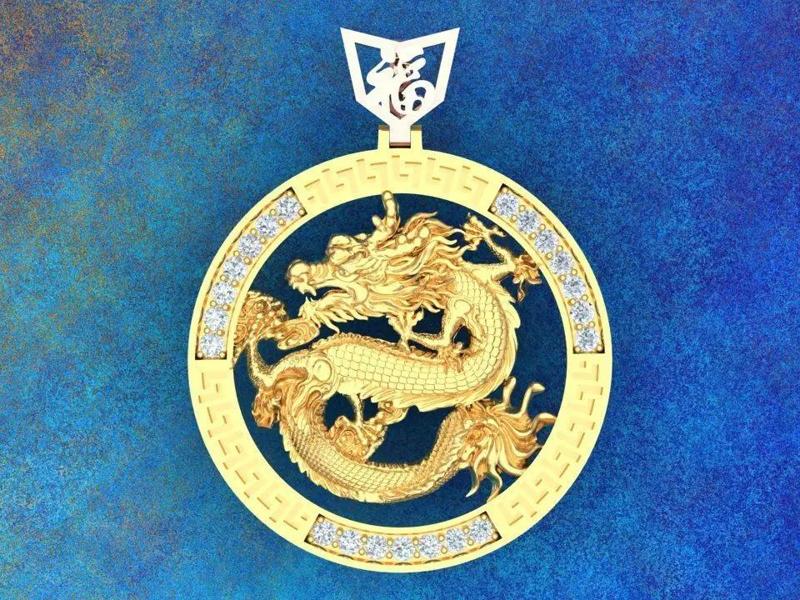 Dragon pendant - Mens pendants - N457