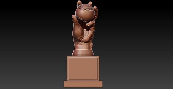 MLB - Basetball Hands Award trophy - 3d Print