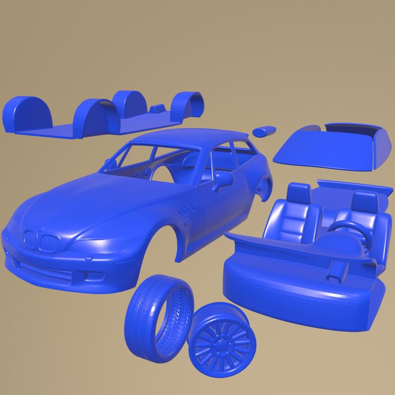 BMW Z3 coupe E36-8 1999 PRINTABLE CAR IN SEPARATE PARTS