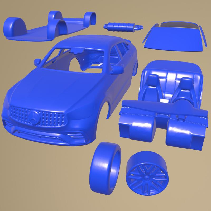 Mercedes Benz Glc63 S Amg Coupe 2020 PRINTABLE CAR IN SEPARATE PARTS