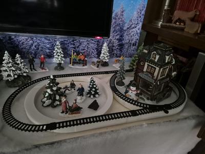 Gleisbett für Weihnachtszug