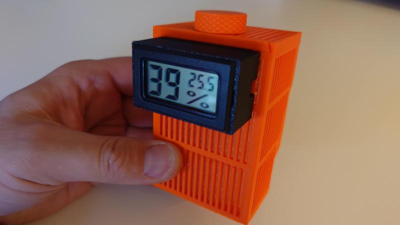 Python AMS - Hygrometer (Rectangular) Holder for Silica Gel Box