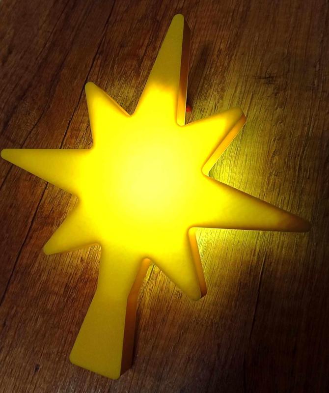 Christmas star shining