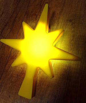 Christmas star shining