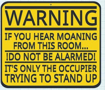 Bedroom/Bathroom Door Sign
