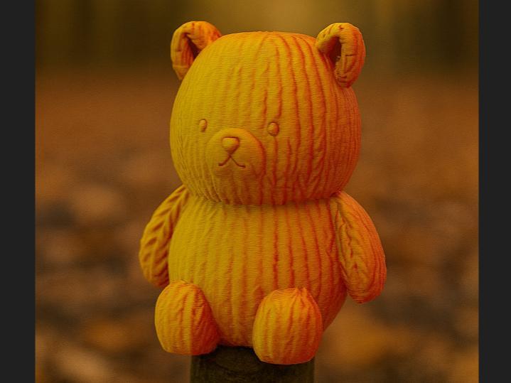 The cuddly sun bear knitted knitting pattern