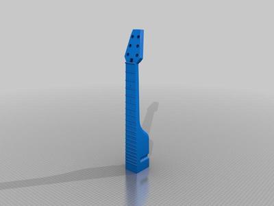 Solstie Complete Guitar Neck With Room For 1/2" Square Steel Tube Truss and Volute Reinforcement