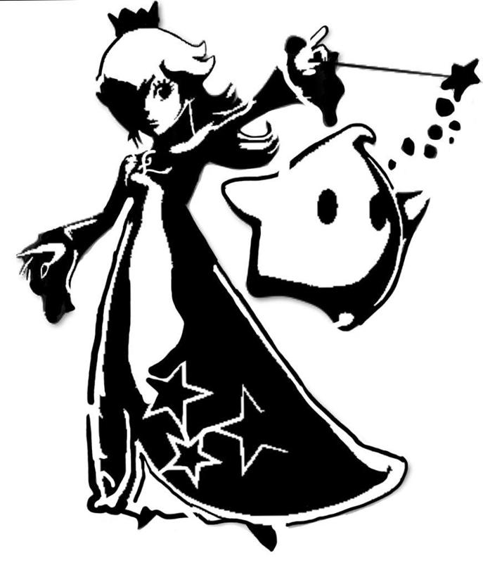 Rosalina and Luma stencil