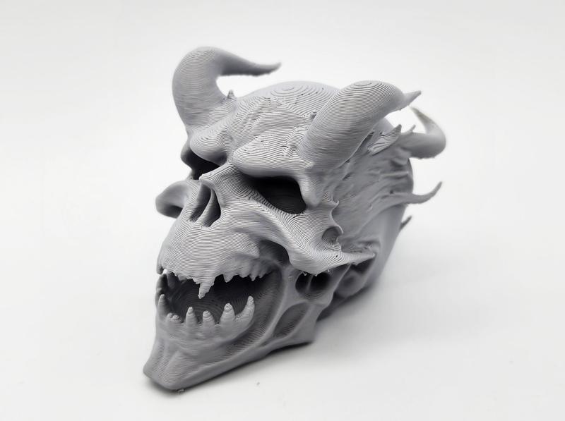 Screaming Demon Skull of Fire