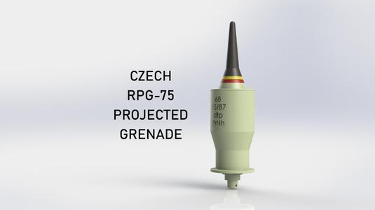 Cold War Czech RPG-75 Grenade