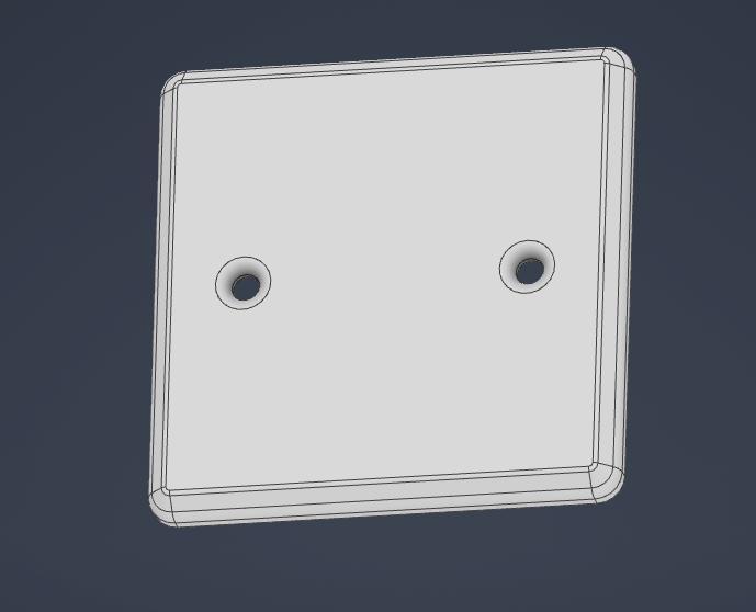 SQUARE BLIND ELECTRICAL COVER
