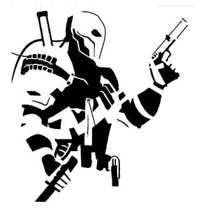 DeathStroke stencil