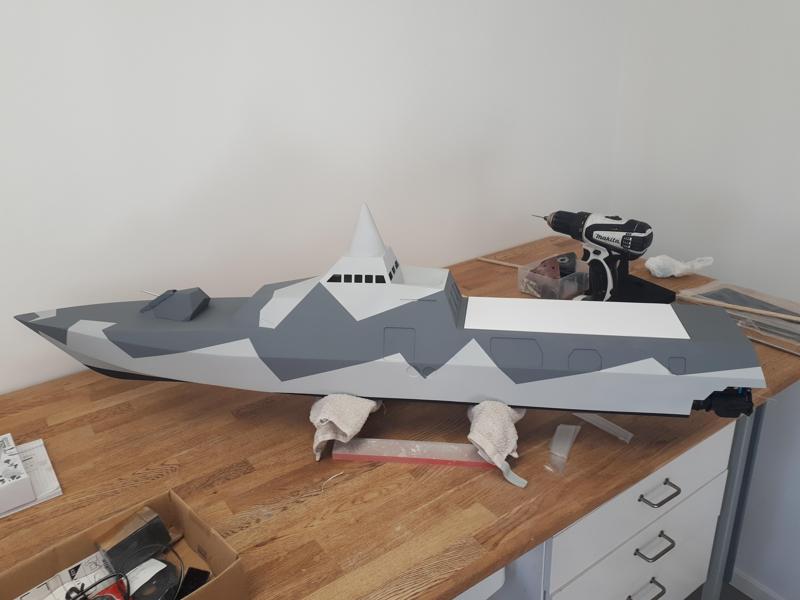 Hms Visby Corvette RC 1/64