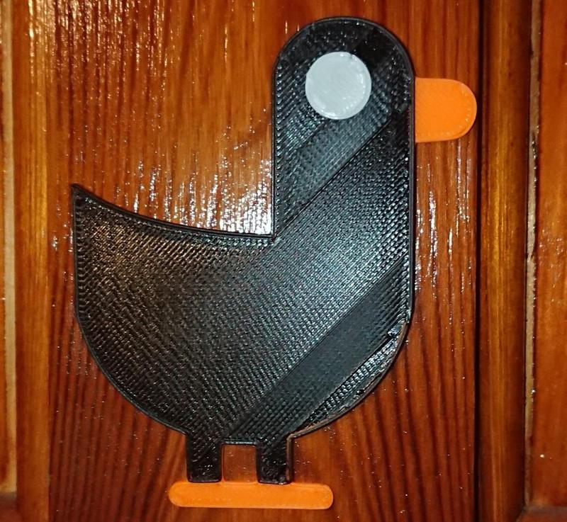 Kurzgesagt Duck Multilayer sign