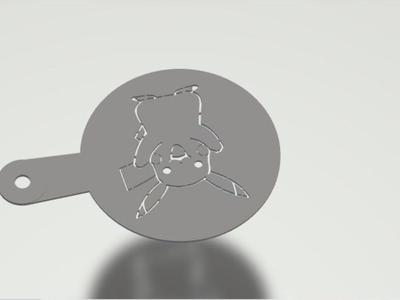 Pokemon Coffee Stencils