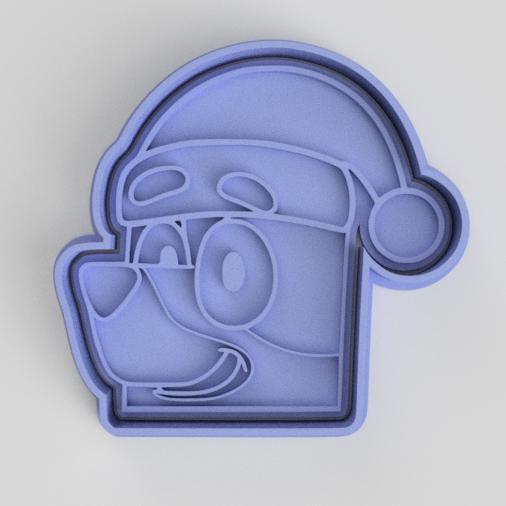 CUTTER + STAMP BLUEY NAVIDAD / BLUEY CHRISTMAS + STAMP CUTTER