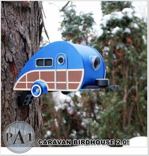 Cute Caravan Birdhouse 2.0!!! Woody!
