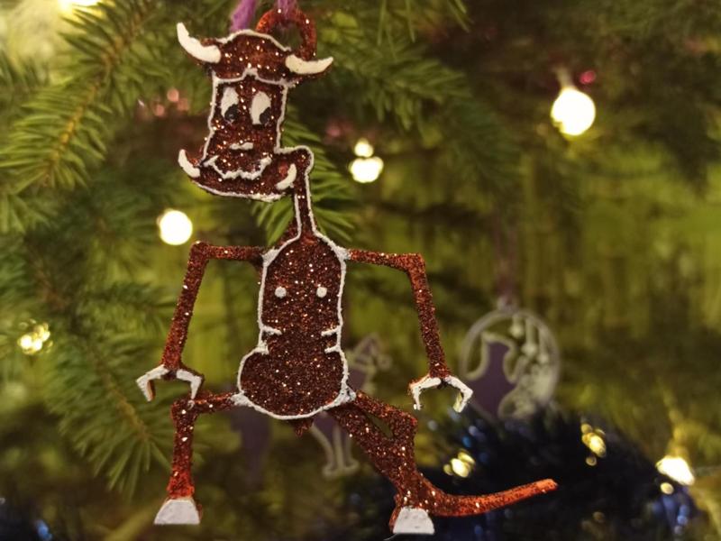 Domino Christmas tree bauble