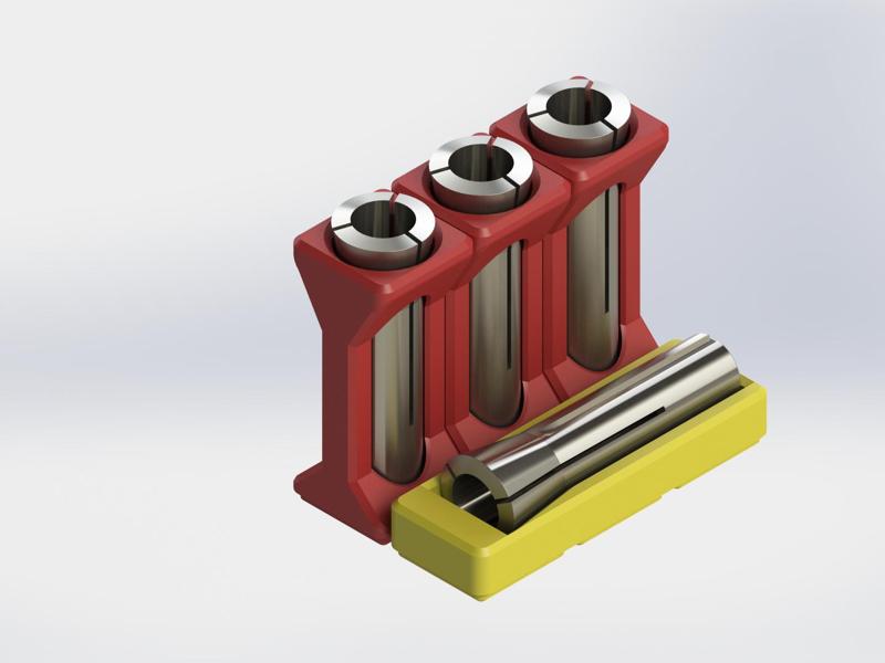 Gridfinity R8 Collet Storage