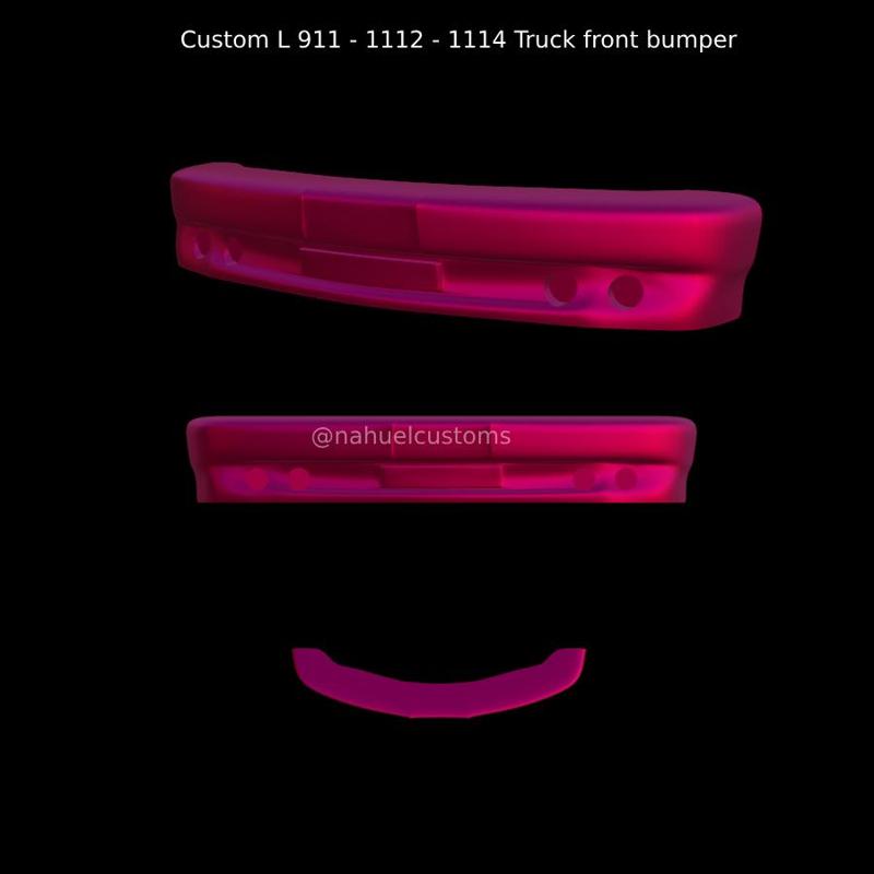 Custom L 911 - 1112 - 1114 Truck front bumper