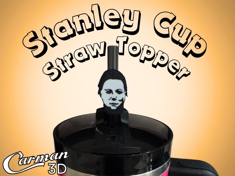 Michael Myers Stanley Cup Straw Topper
