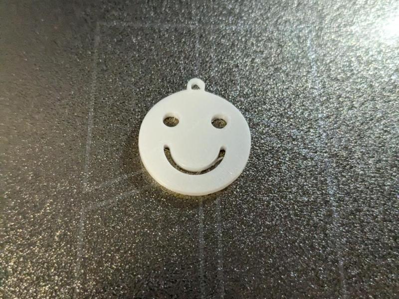 Mini Smiley Face Keychain